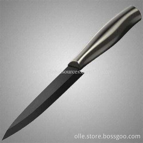 Utility knife, ceramic blade, 5-inch, stainless steel handle